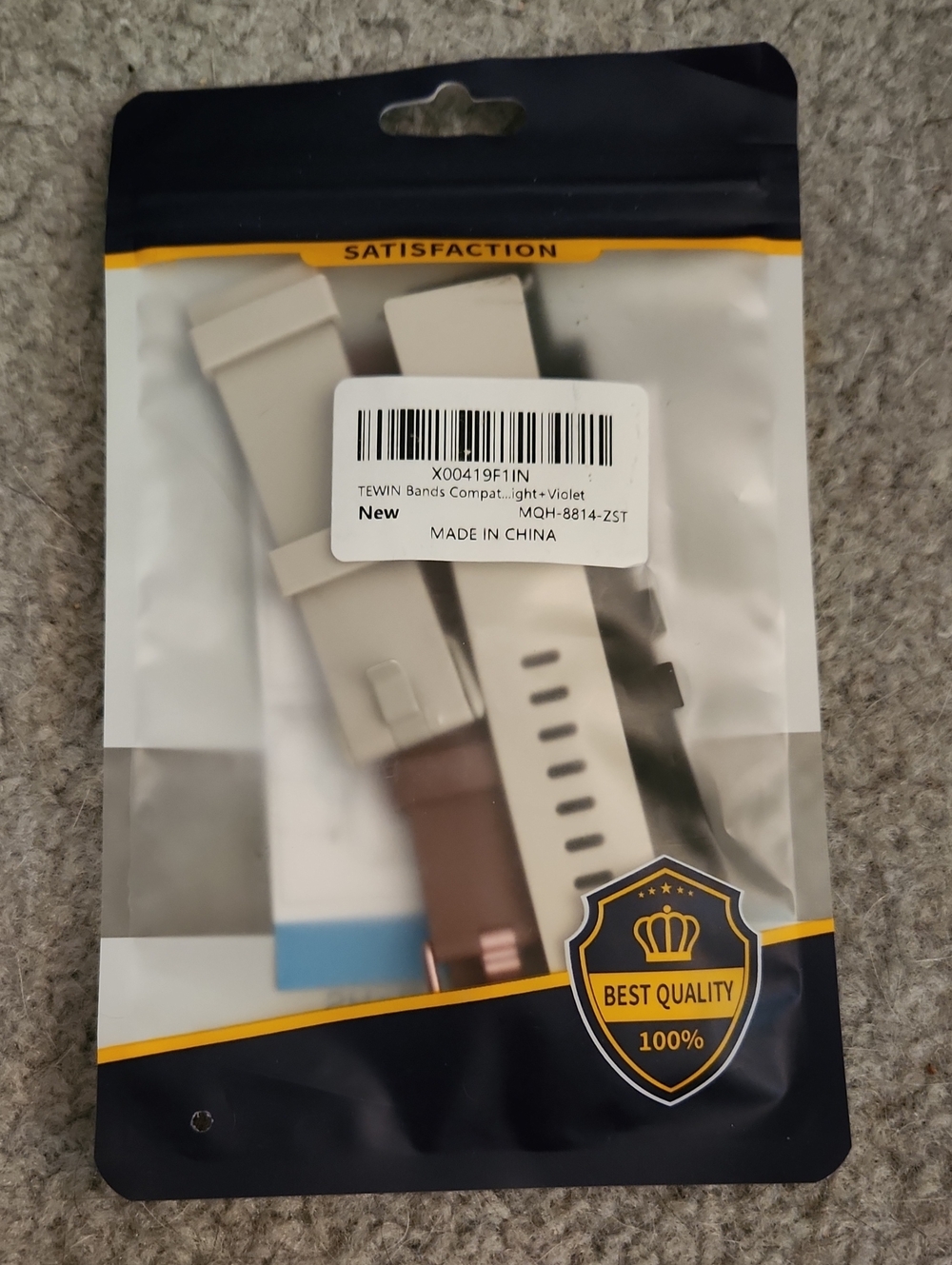 Silicone Replacement Smartwatch Band in Off-White